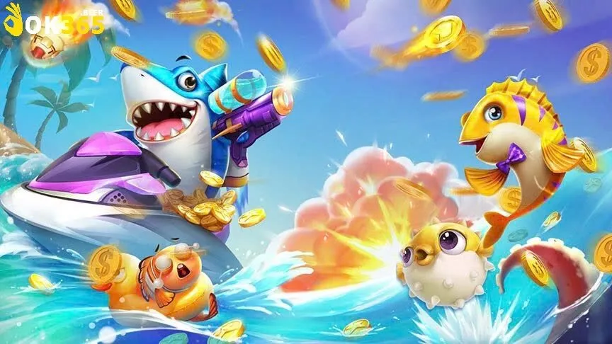 Bắn Cá Ok365 3 Game Bắn Cá hiệu ứng đa dạng và bắt mắt.